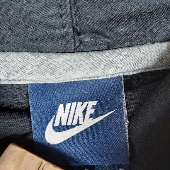 Nike Women’s Funnel Neck Hoodie Large Black Pullover Sweatshirt Soft Fleece - Picture 5 of 12